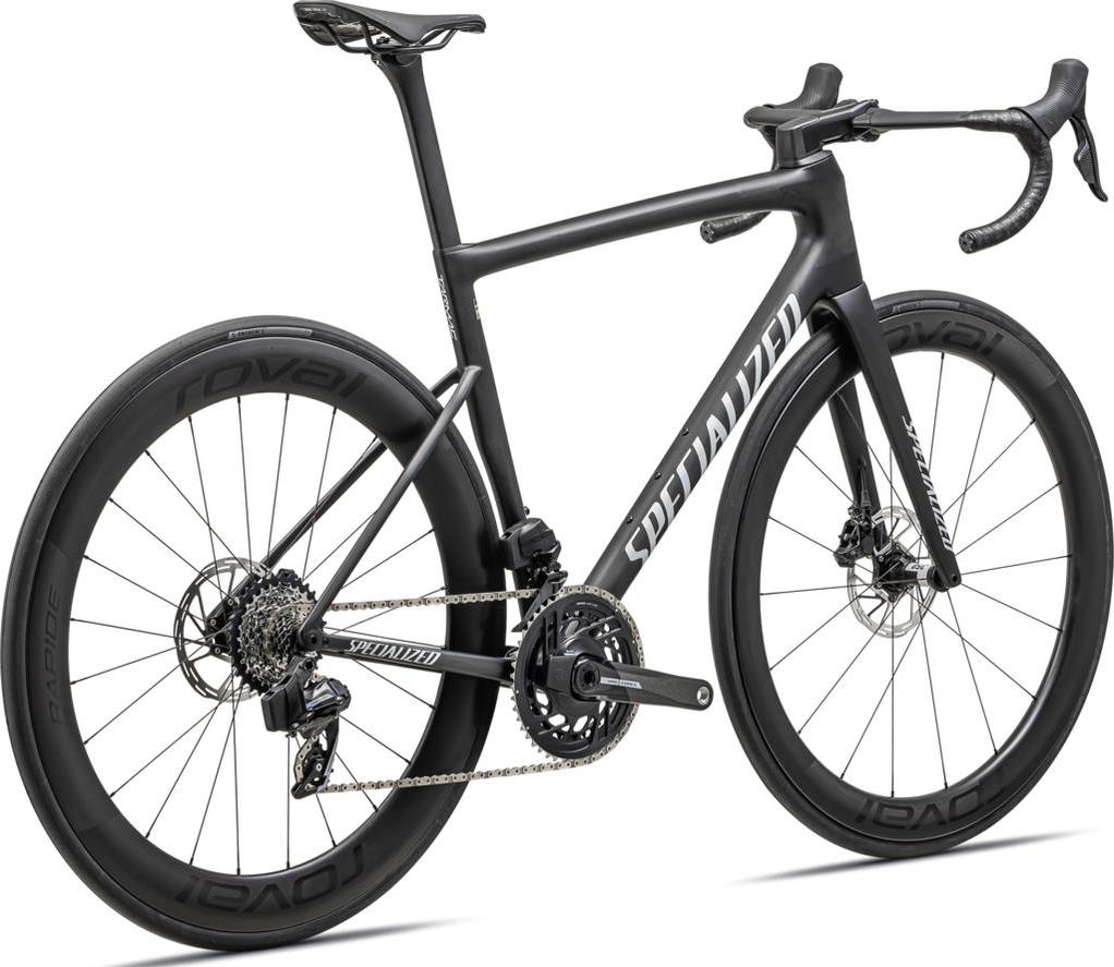 Tarmac SL8 Pro – SRAM Force eTap AXS (Satin Carbon Metallic White Silver)