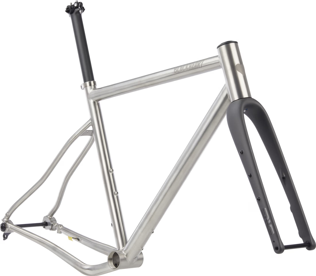 Black Heart Gravel TI Rahmenkit titanium/brushed