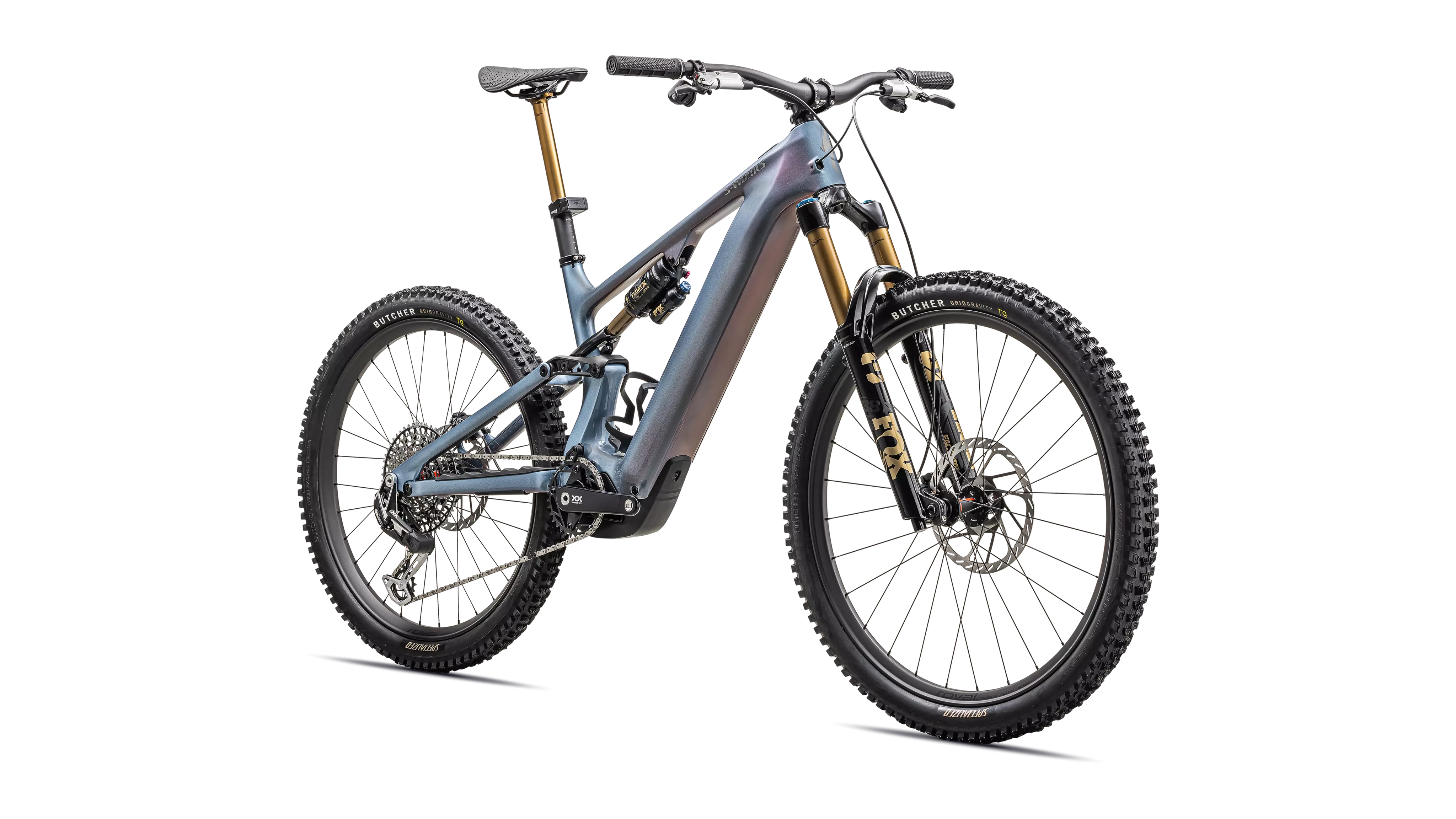 Specialized S-Works Turbo Levo 4 Gloss Glacial Metallic / Red Pearl / Black Pearl