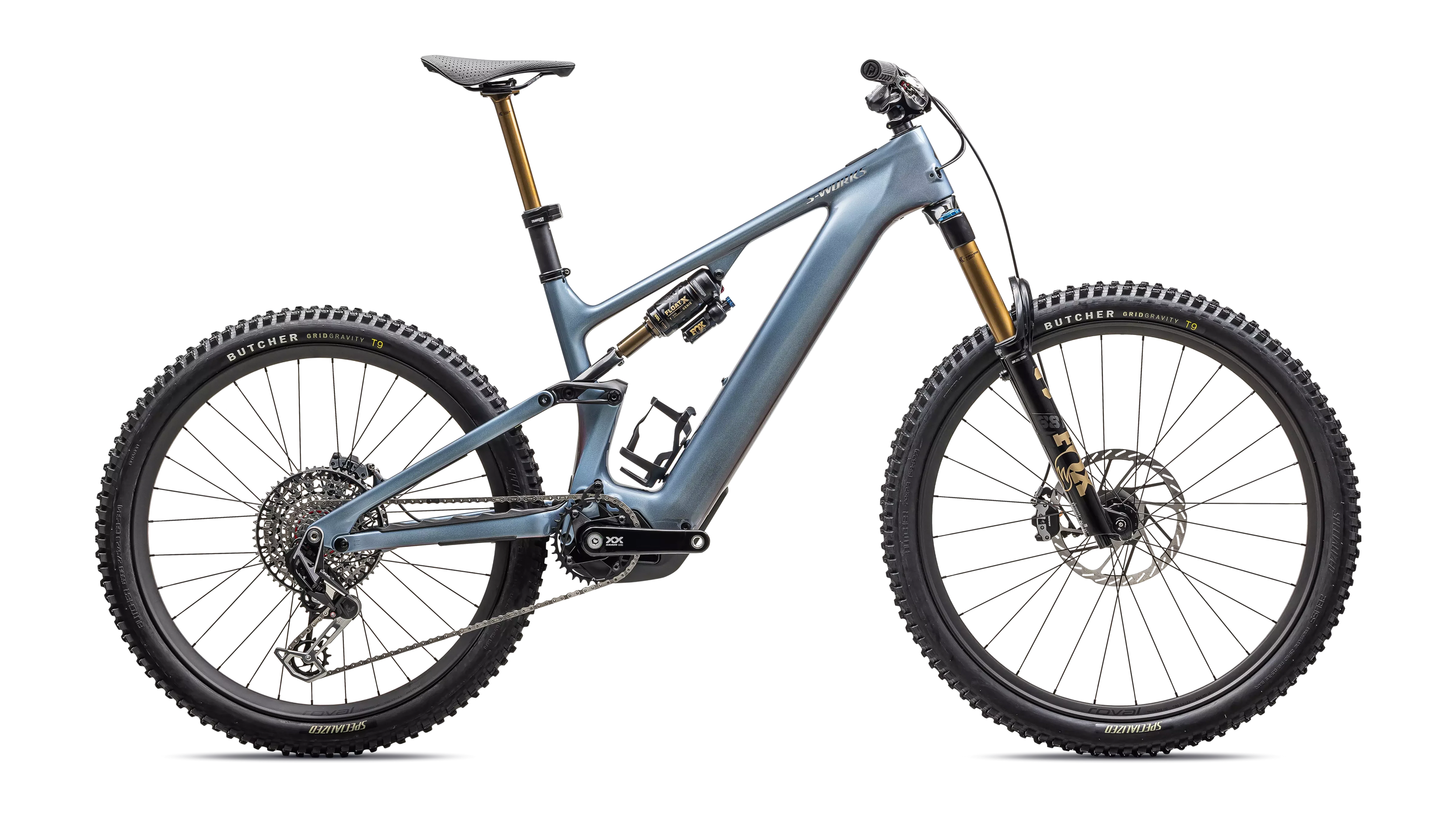 Specialized S-Works Turbo Levo 4 Gloss Glacial Metallic / Red Pearl / Black Pearl