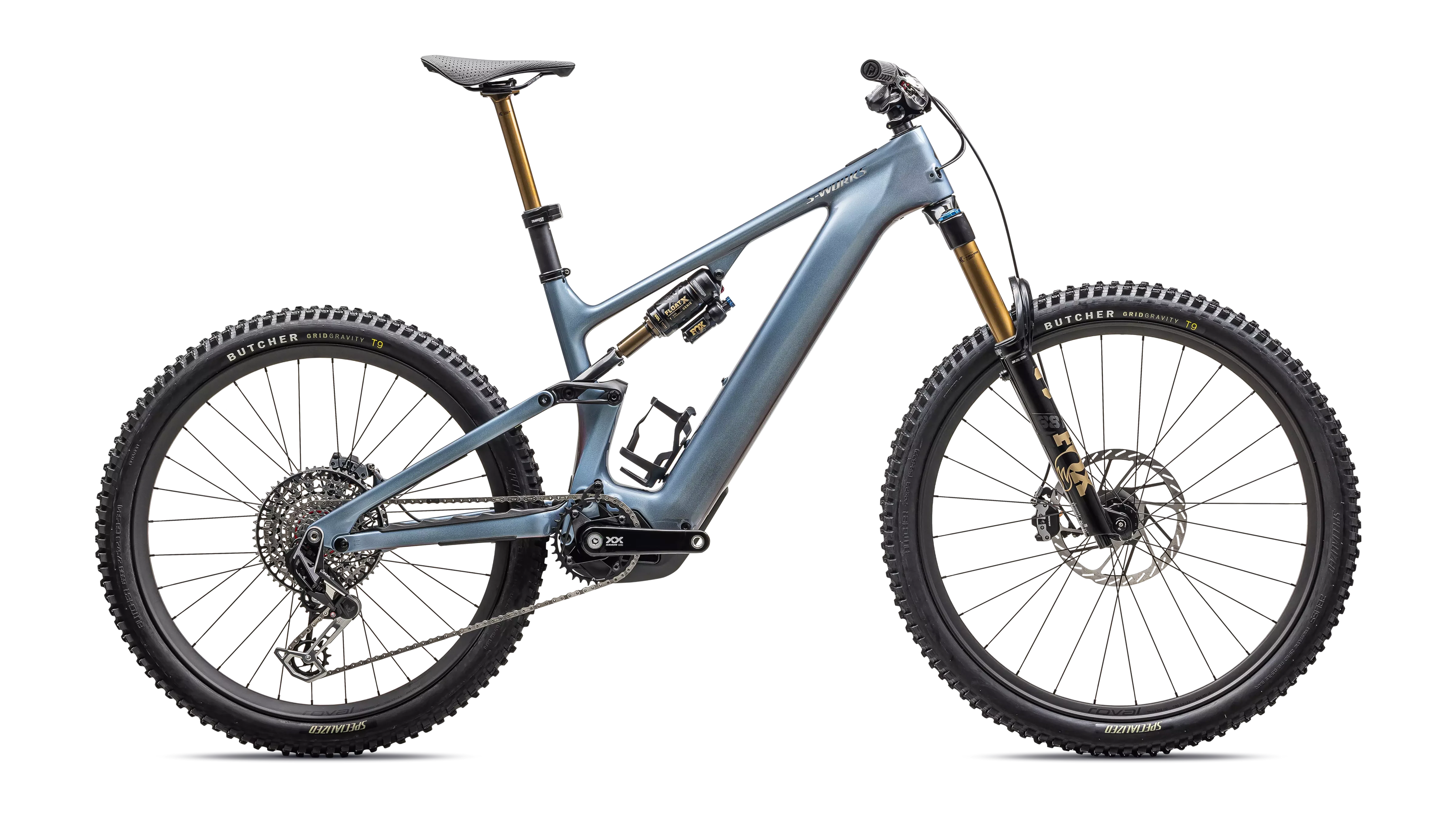 Specialized S-Works Turbo Levo 4 Gloss Glacial Metallic / Red Pearl / Black Pearl