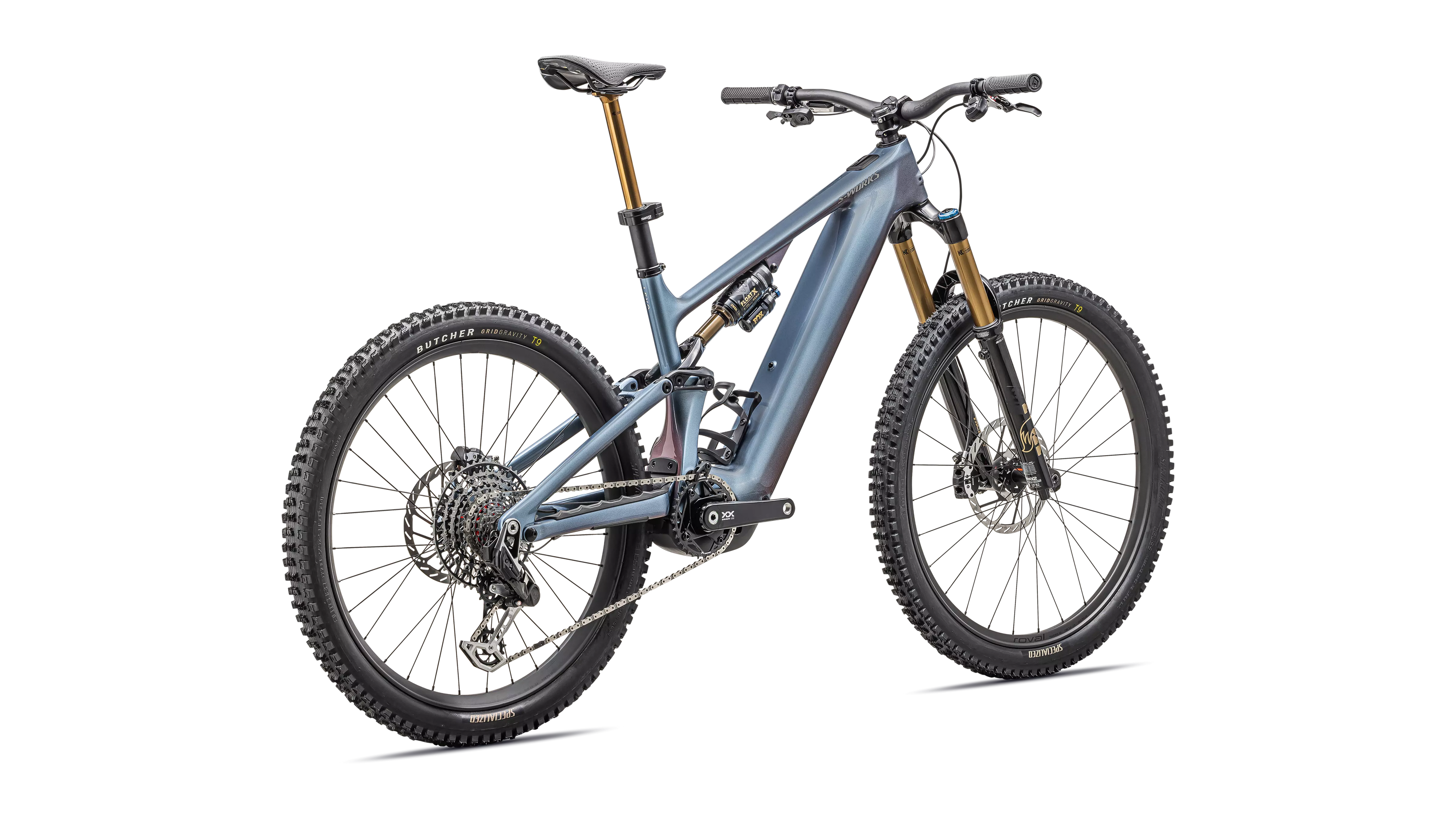 Specialized S-Works Turbo Levo 4 Gloss Glacial Metallic / Red Pearl / Black Pearl