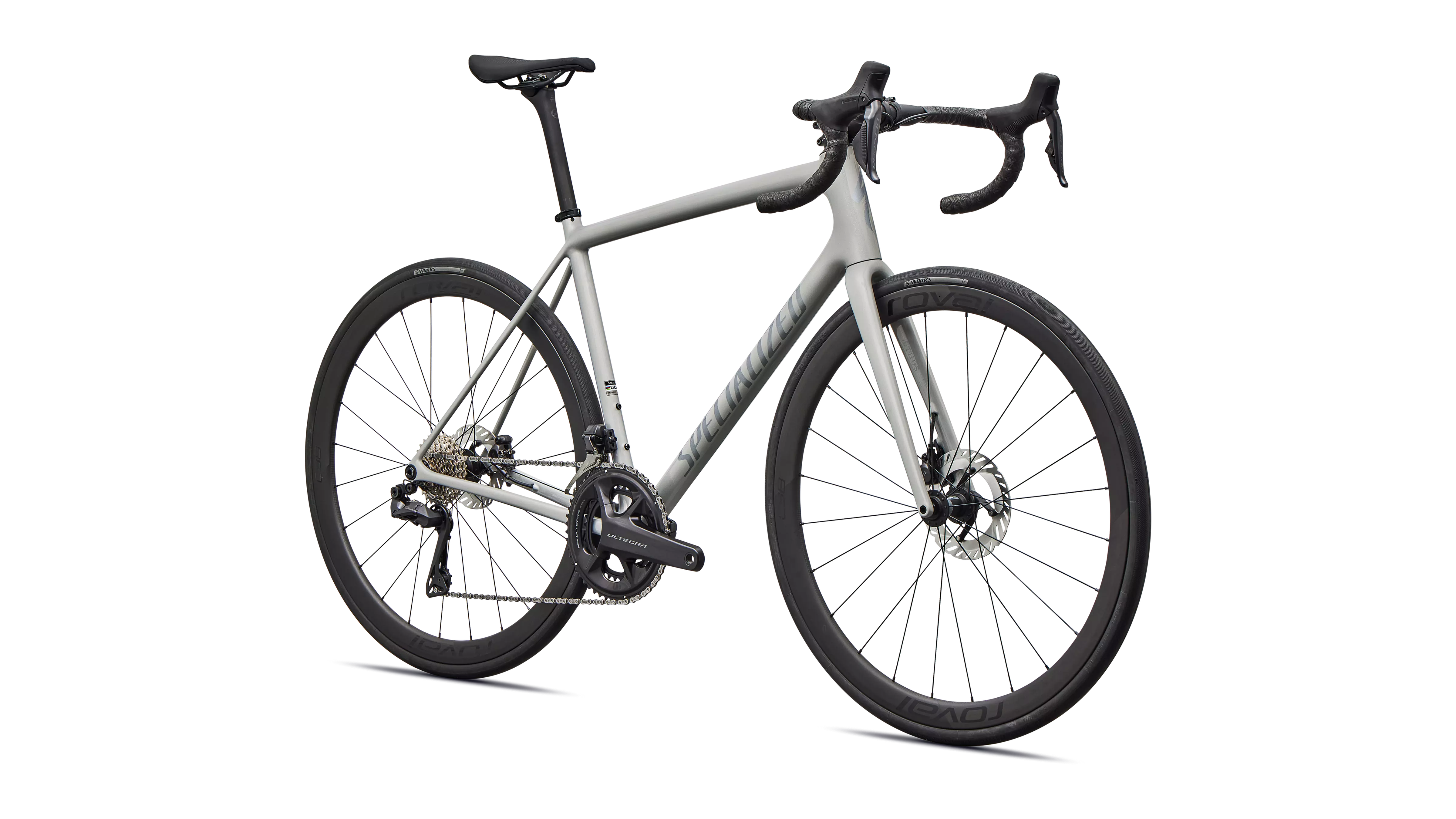 Aethos 2 Expert Ultegra Di2 Gloss Dolomite Metallic / Blue Pearl Over Shadow Silver