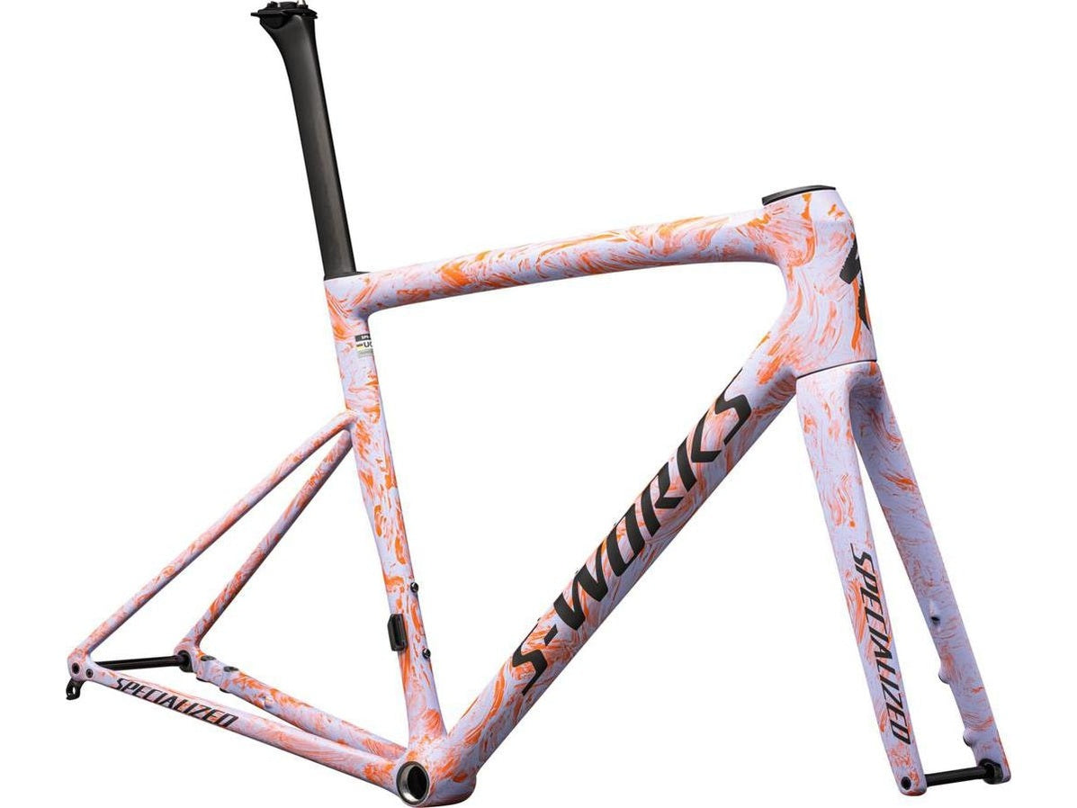S-Works Tarmac SL8 Frameset (Satin Powder Indigo Amber Glow Strata Obsidian)