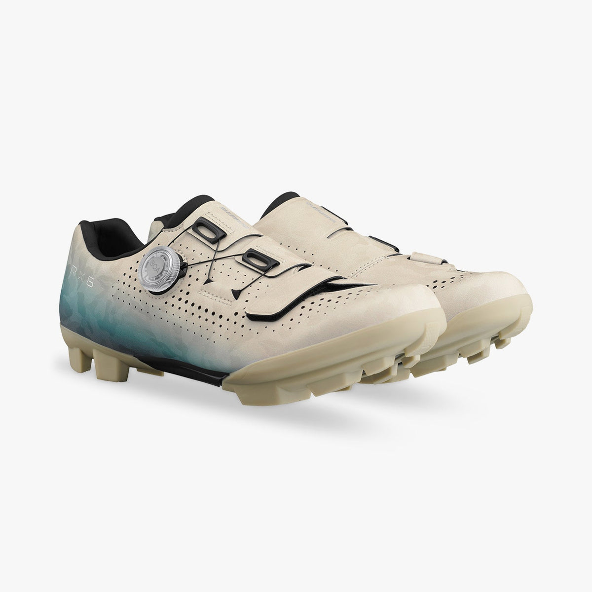 Shimano RX600 Gravelschuh Beige/Blau