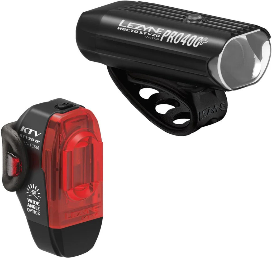 Lezyne Beleuchtungsset Hecto Drive Pro 400+ StVZO / KTV Drive StVZO