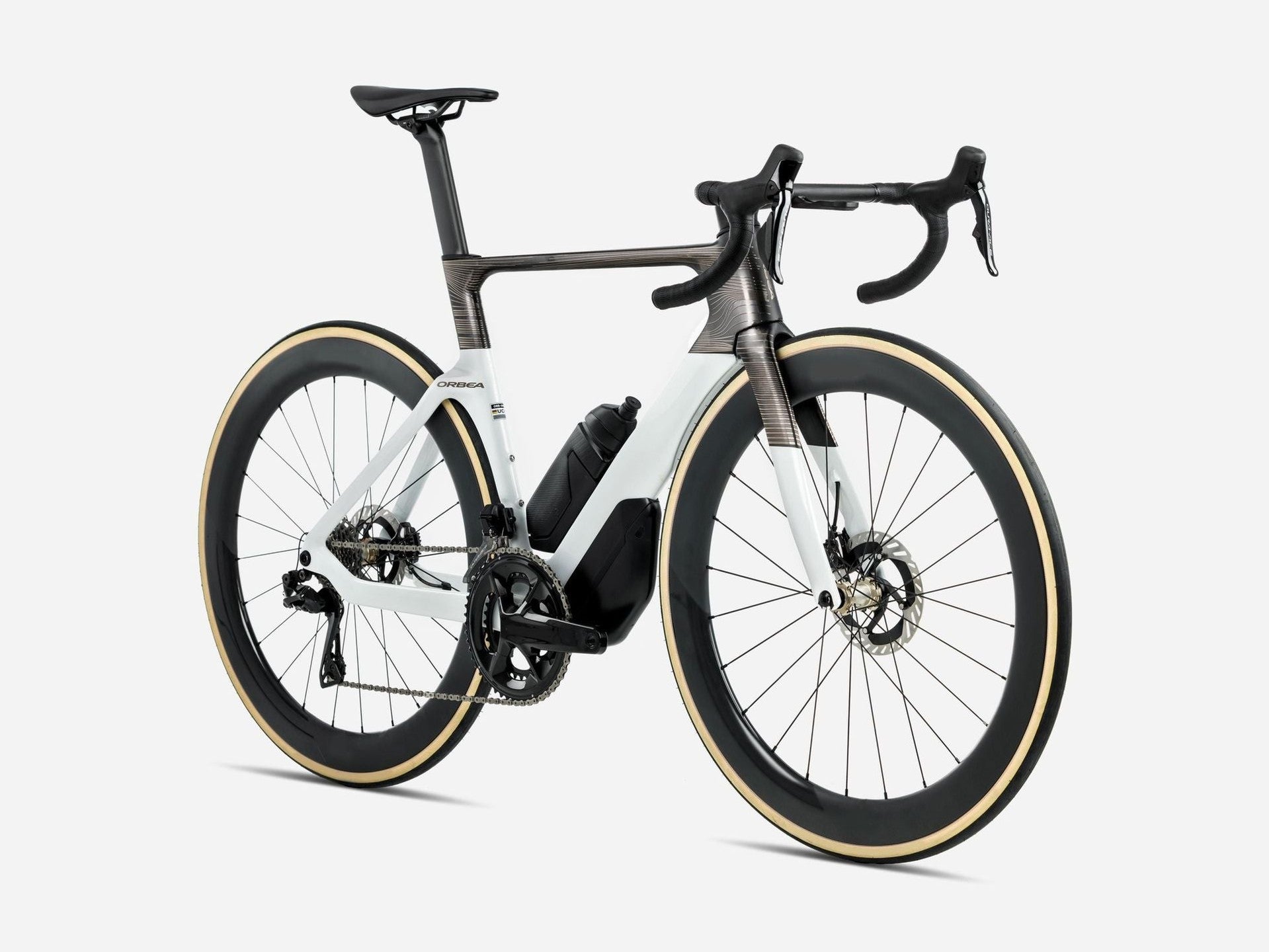 Orbea ORCA AERO M35iLTD PWR 55 Magic Gold (Gloss) - Carbon Raw (Matt)