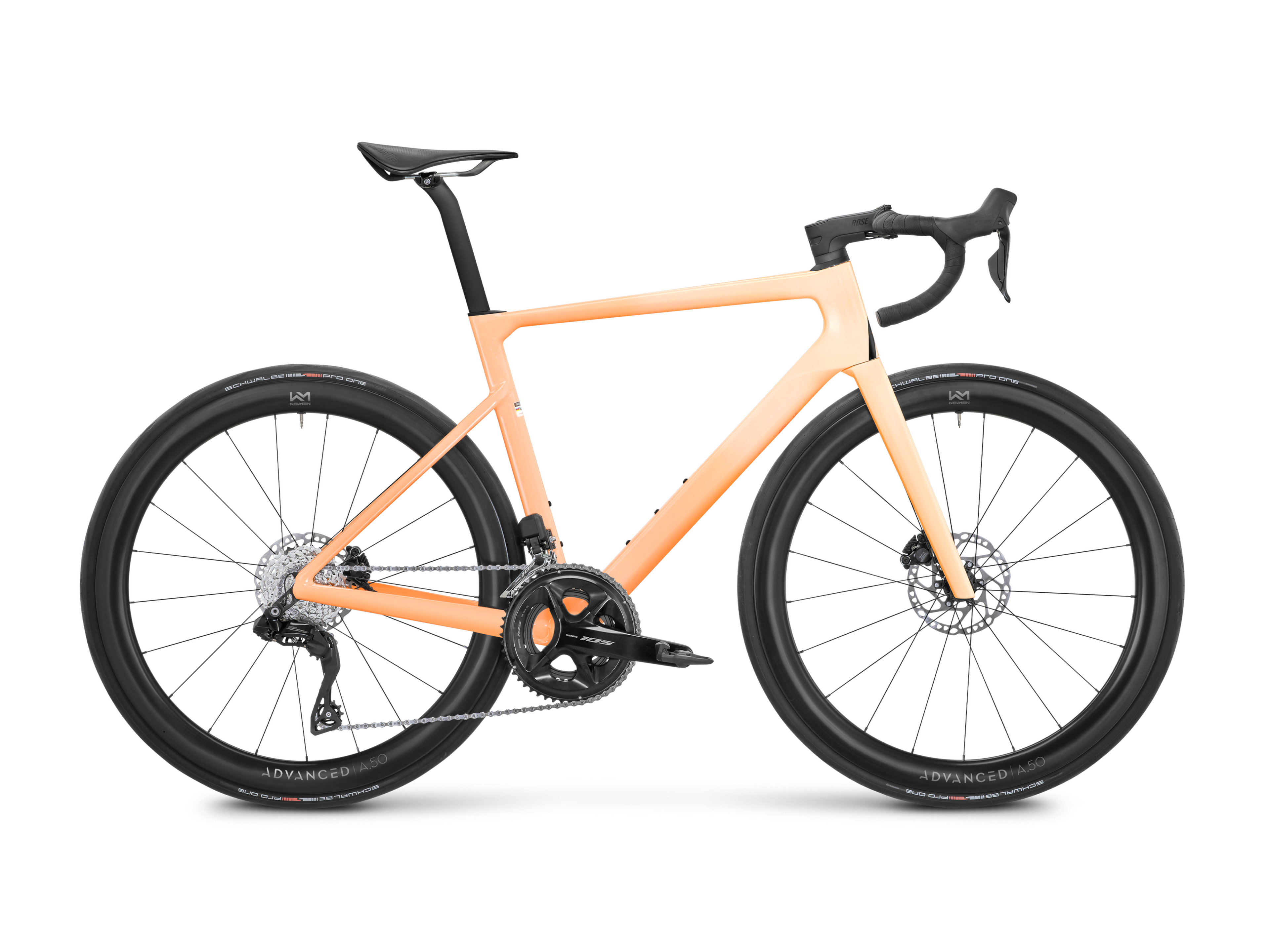 XLITE 04 105 Di2 Advanced Grapefruit Paloma 53 cm (TESTBIKE)