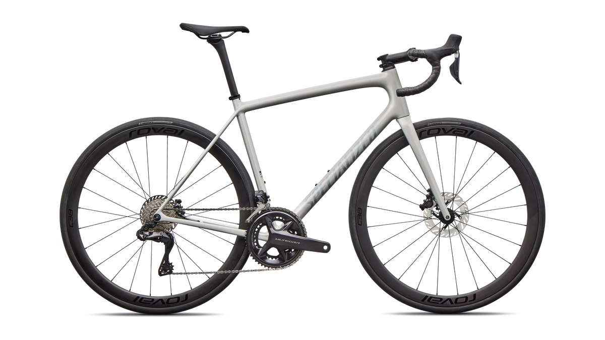 Specialized Aethos 2 Expert Di2 Gloss Dolomite Metallic / Blue Pearl Over Shadow Silver