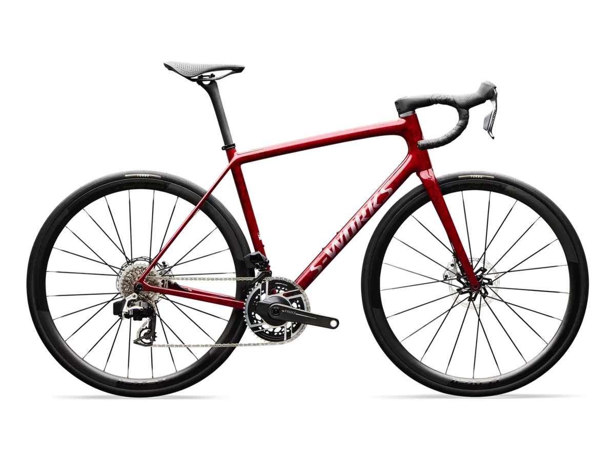 Specialized Aethos 2 SW AXS SNDSTNMET/REDTNT/SILPRL