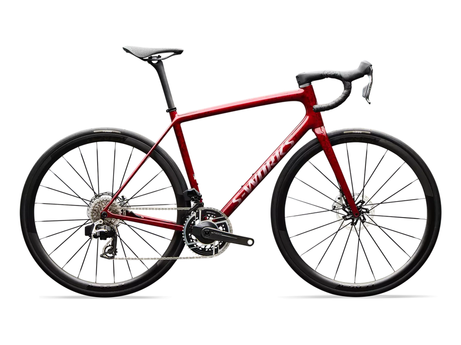 Specialized Aethos 2 SW AXS SNDSTNMET/REDTNT/SILPRL