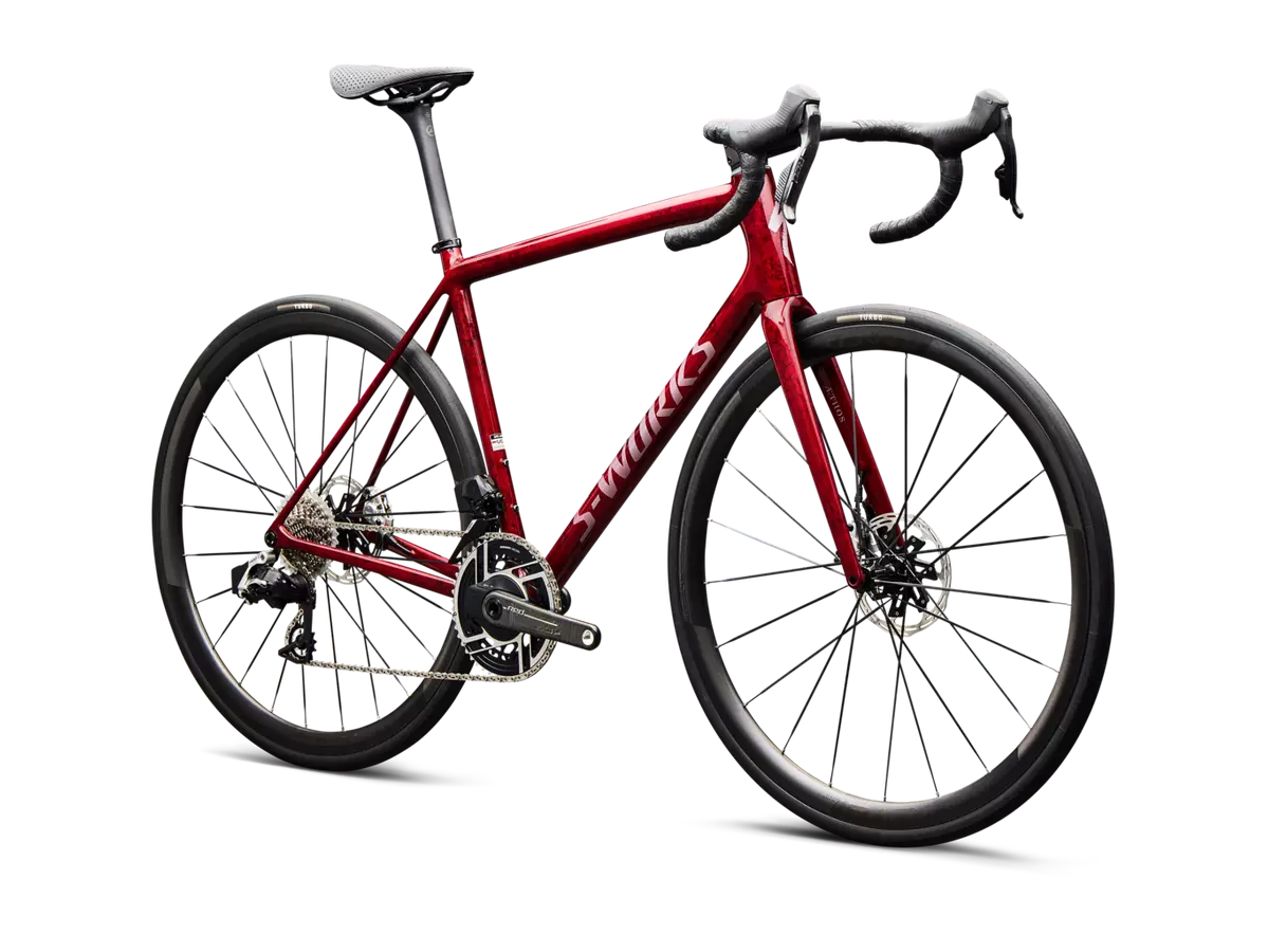 Specialized Aethos 2 SW AXS SNDSTNMET/REDTNT/SILPRL