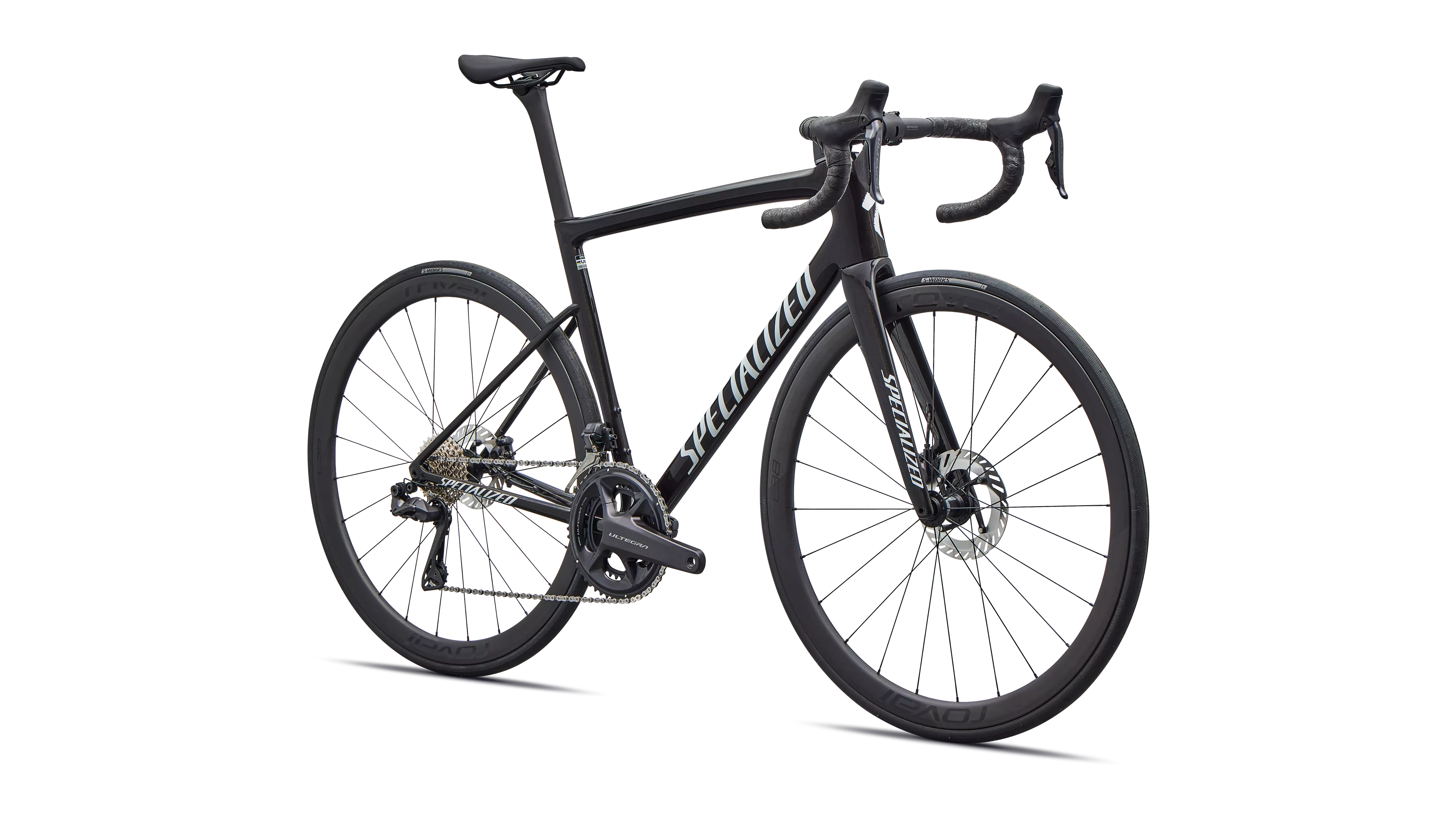 TARMAC SL8 EXPERT DI2 Gloss Obsidian Metallic / Super Red Pearl Over White 52