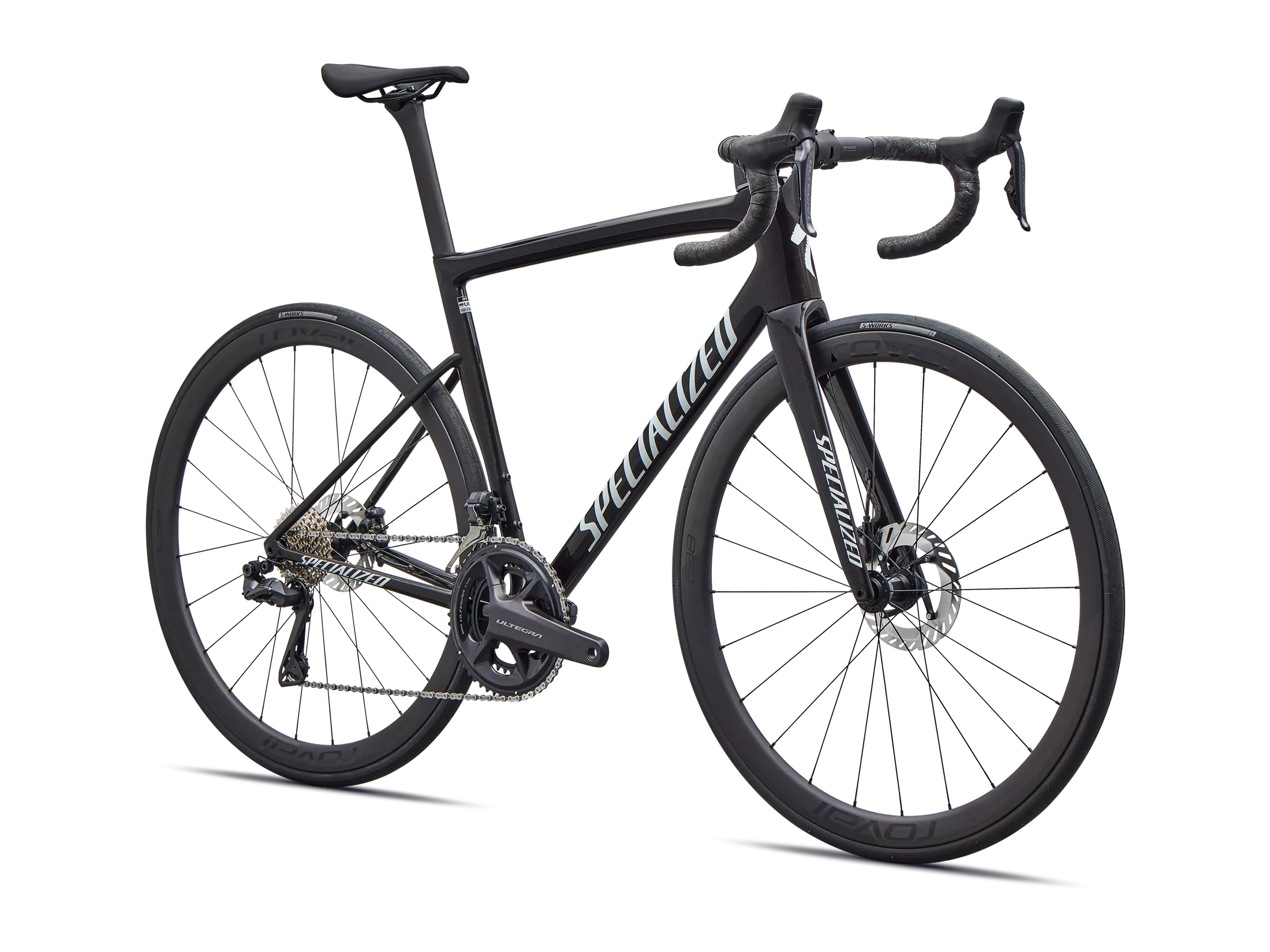 TARMAC SL8 EXPERT DI2 Gloss Obsidian Metallic / Super Red Pearl Over White 54