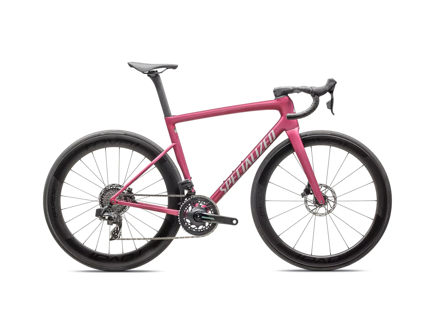 TARMAC SL8 PRO ETAP Satin Pink Tint Over Silver Dust / Silver Dust 52