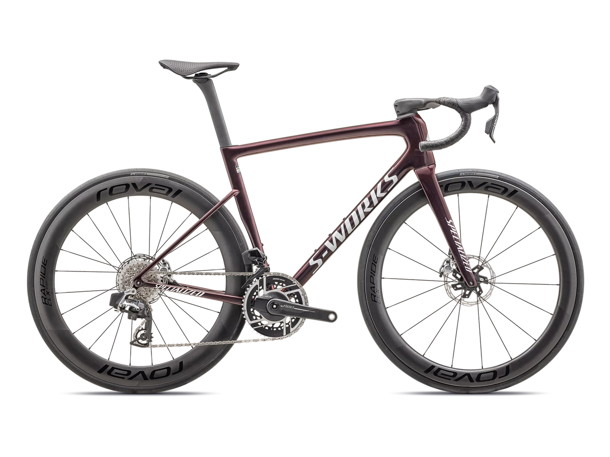 Specialized TARMAC SL8 SW ETAP Gloss Solidity / Red to Black Pearl / Metallic White Silver