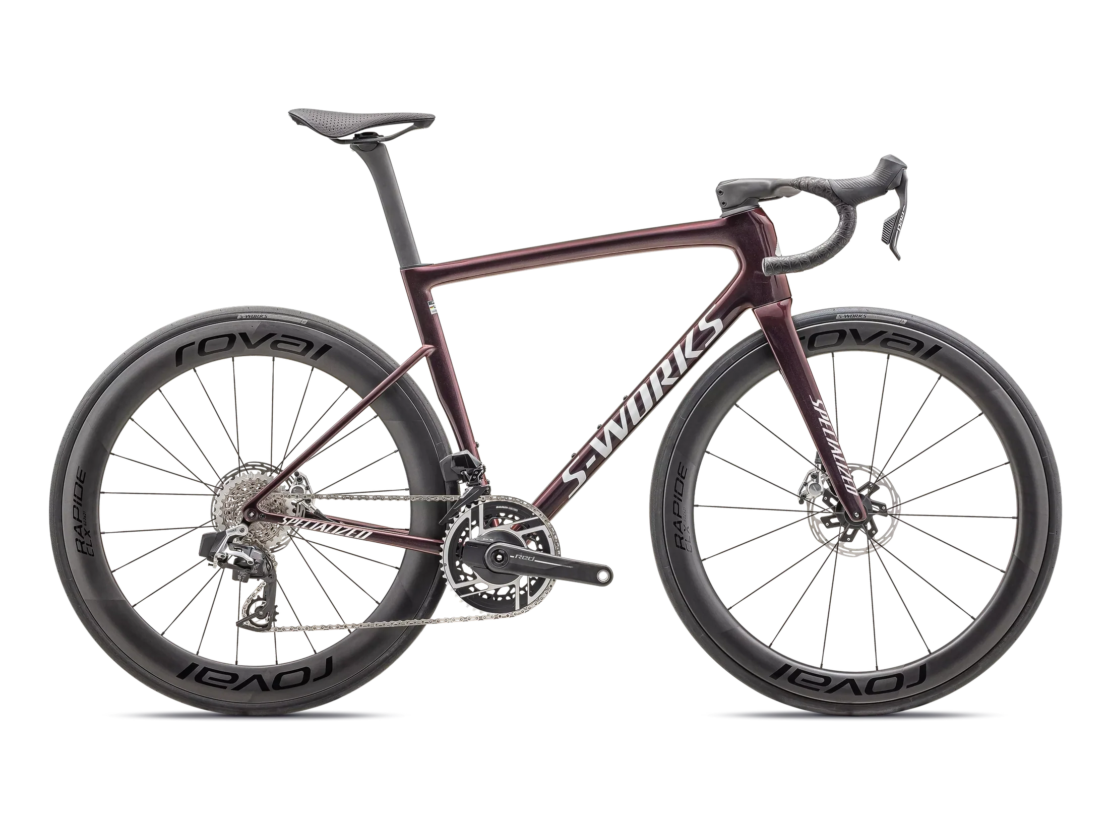 Specialized TARMAC SL8 SW ETAP Gloss Solidity / Red to Black Pearl / Metallic White Silver