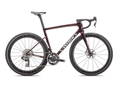 Specialized TARMAC SL8 SW ETAP Gloss Solidity / Red to Black Pearl / Metallic White Silver