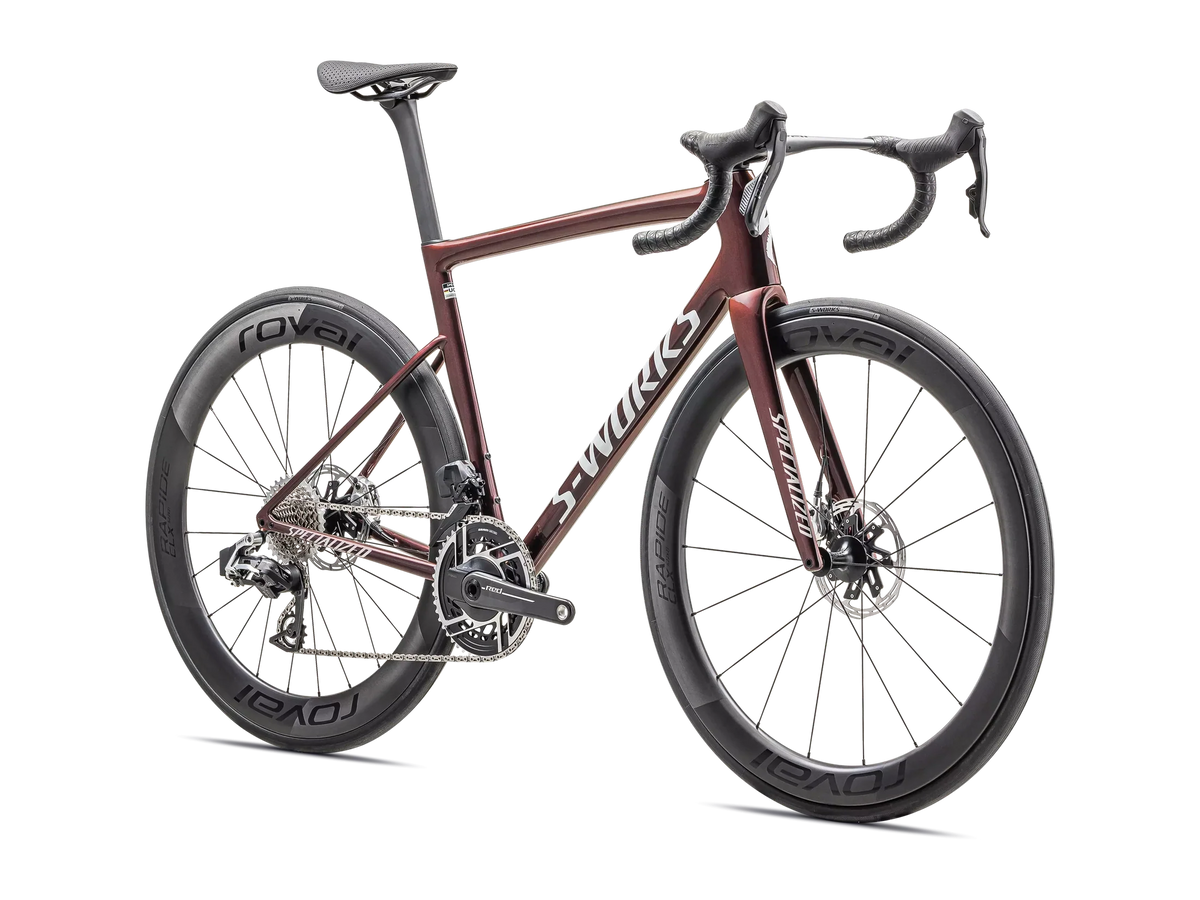 Specialized TARMAC SL8 SW ETAP Gloss Solidity / Red to Black Pearl / Metallic White Silver