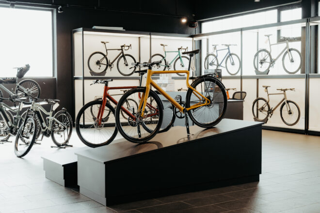 Karl von Drais is your high-end bicycle shop in Frankfurt.